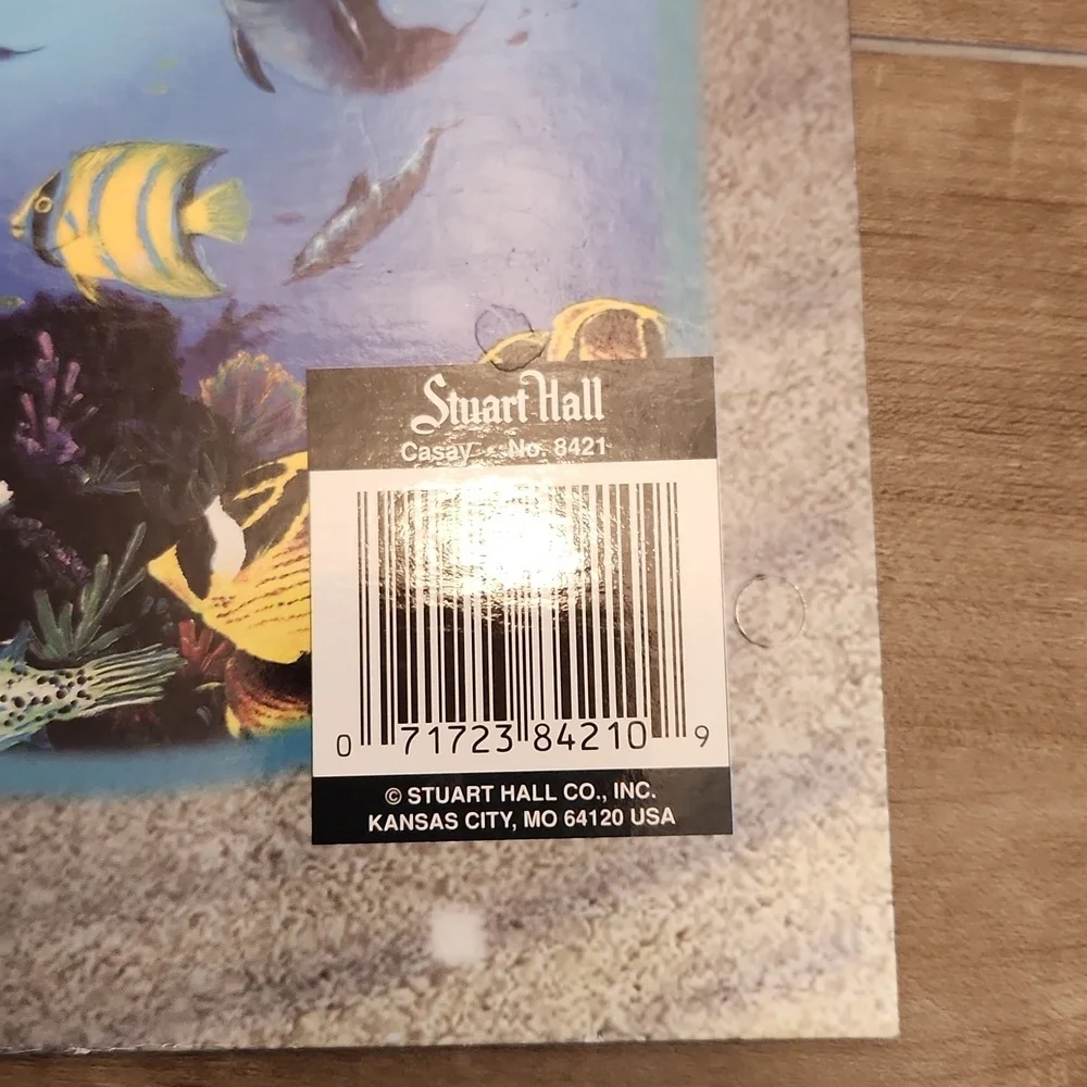 Anthony Casay ocean dolphin scene Stuart Hall folder unpunched from 1997